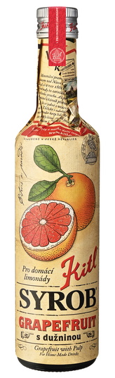 Kitl Syrob Grapefruit s dužinou 500ml - sirup pro přípravu domácích limonád