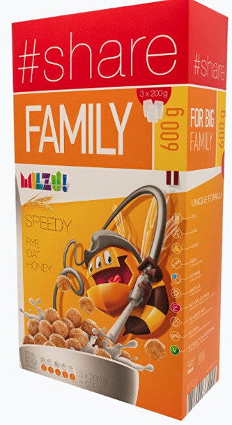Milzu! Cereální kuličky s medem 600 g