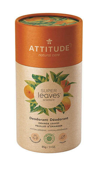 ATTITUDE Přírodní tuhý deodorant Super leaves  - pomerančové listy 85 g