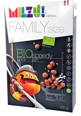 Milzu! BIO Cereálne guličky s kakaom 400 g