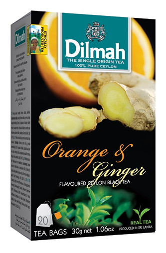 Dilmah Čaj černý, Pomeranč, Zázvor 20 ks