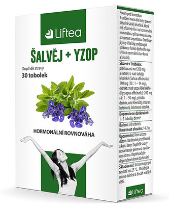 Liftea Šalvia + yzop 30 kapsúl