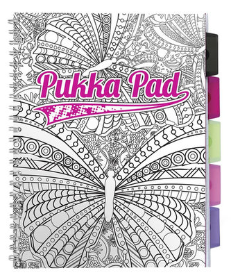 Pukka Pad Blok spirálový PER A4 s designem pro vybarvení