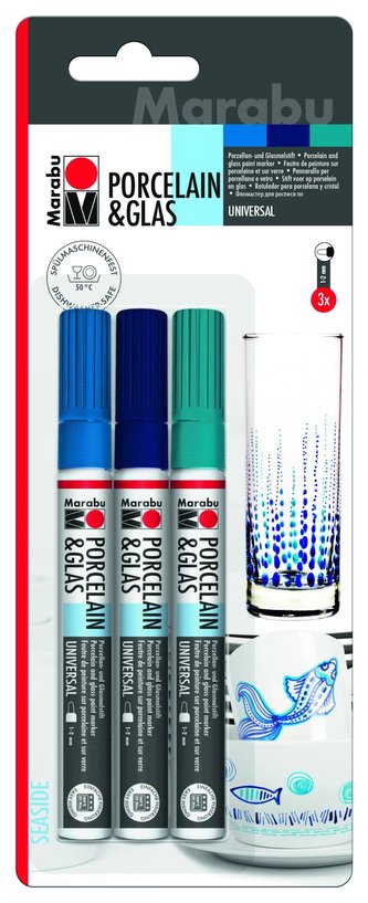 Marabu popisovač na porcelán a sklo 3 ks
