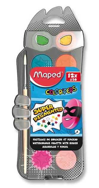 Maped - Vodové farby Paint 30 mm - 12 farieb