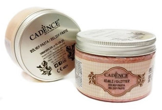 Cadence 3D pasta Glitter paste - glittrová měděná