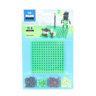 Plus-Plus Zákl. deska + 70 kostiček Camouflage