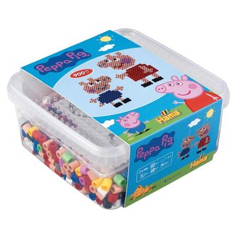Korálky v boxu 900 ks Peppa Pig - MAXI