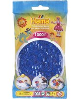 Neónové modré korálky - 1000 ks MIDI