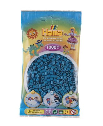 Korálky tmavě tyrkysová - 1.000 ks MIDI