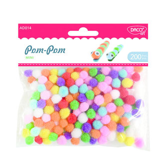 Bambulky mini farebný mix /200 ks/