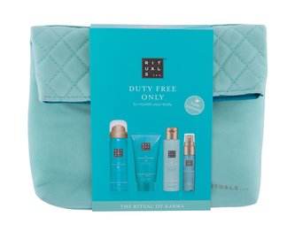 Rituals The Ritual Of Karma tělový krém 70 ml + sprchová pěna 50 + sprchový olej 75 ml + vlasová a tělová mlha 20 ml + kosmetická taška