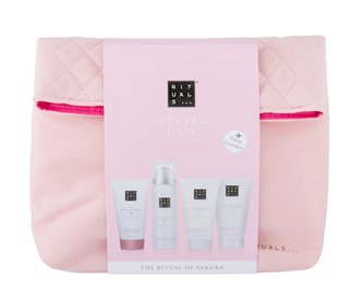 Rituals The Ritual Of Sakura šampon 70 ml + sprchová pěna 50 ml + sprchový peeling 70 ml + tělový krém 70 ml + kosmetická taštička