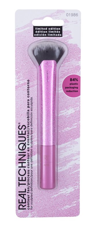 Real Techniques Pretty in Pink Štětec Contour Fan 1 ks pro ženy