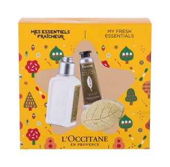 L´Occitane Verveine tělové mléko 30 ml + krém na ruce 10 ml + tuhé mýdlo 25 g