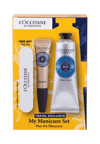 L´Occitane Shea Butter krém na ruce 30 ml + olej na ruce 7,5 ml + pilník na nehty L´Occitane Shea Butter krém na ruce 30 ml + olej na ruce 7,5 ml + pilník na nehty