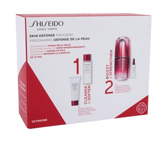 Shiseido Ultimune pleťové sérum Ultimune Power Infusing Concentrate 50 ml + čisticí pěna Clarifying Cleansing Foam 15 ml + pleťová voda Treatment Softener 30 ml + oční sérum Ultimune Power Infusing Eye Concentrate 3 ml