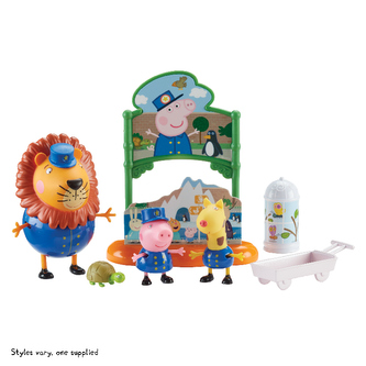 Peppa Pig sada ZOO, 3 figúrky a doplnky