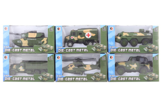 Vojenské auto kovové 1 ks