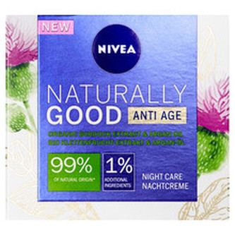 Nivea Noční krém proti vráskám Naturally Good 50 ml woman