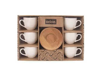 Sada hrnčekov s podšálkami ORION WHITELINE 140ml 6ks Sada hrnčekov s podšálkami ORION WHITELINE 140ml 6ks
