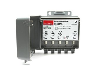 Anténny zosilňovač Emme Esse 83519TL, LTE free, na stožiar, 1xDAB(VHF III) G20dB, 3xUHF G20dB