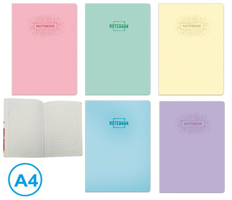 Kniha záznamová A4 čtvereček 96l Pastel