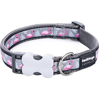 Obojek RD 12 mm x 20-32 cm - Flamingo Cool Grey Obojek RD 12 mm x 20-32 cm - Flamingo Cool Grey