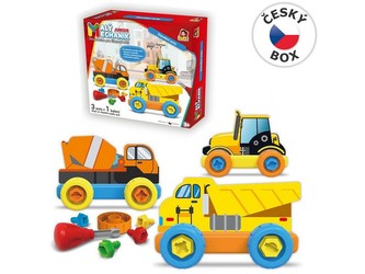 Malý mechanik plastový Junior - stavebné autá