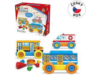 Malý mechanik plastový Junior - mestské dopravné prostriedky