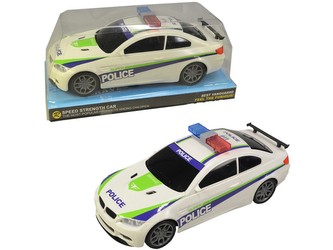 Auto policejní, na setrvačník