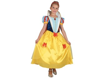 Šaty na karneval - snehulienka, 120-130 cm