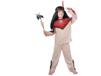 Kostým na karneval - Indián, 120-130 cm