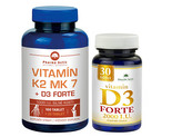 Pharma Activ Vitamín K2 MK7 + D3 FORTE 125 tbl. + Vitamín D3 Forte 30 tbl.
