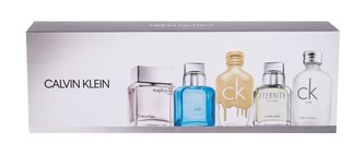 Calvin Klein Mix Giftset toaletní voda CK One 10 ml + toaletní voda Eternity 10 ml + toaletní voda Gold 10 ml + toaletní voda Eternity Air 10 ml + toaletní voda Euphoria 10 ml