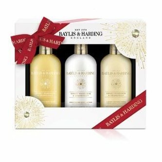 Baylis & Harding Sweet Mandarin & Grapefruit sprchový krém Sweet Mandarin & Grapefruit 300 ml + sprchový gel Sweet Mandarin & Grapefruit 300 ml + tělový krém Sweet Mandarin & Grapefruit 300 ml
