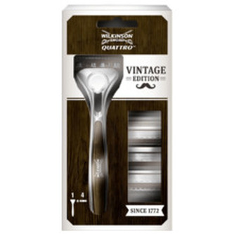 Wilkinson Sword Holicí strojek + náhradní břity Quattro Titanium Vintage man