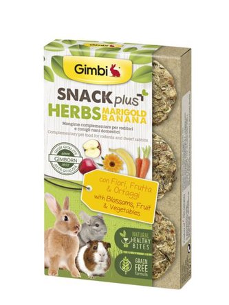 GIMBI Snack Plus bylinky MARIG banan 50g