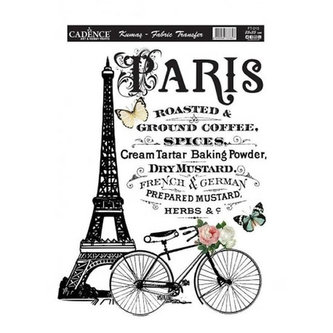 Cadence nažehlovací nálepka 25 x 35 cm / Pařížské kolo