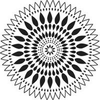 TCW šablona 15,24 x 15,24 cm - mandala Zinnia, mini