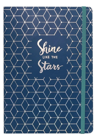 Pukka Pad Sešit A5 s elastickým uzávěrem, modrý, 96 listů, krémový papír 80g