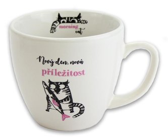 Hrnek Kočka s rybou - Hrnky Morning Cat