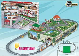 City metro s dioramatem a doplňky