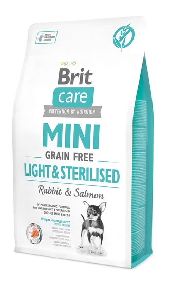 Brit Care Mini Light & Sterilized Mini Grain Free 2 kg
