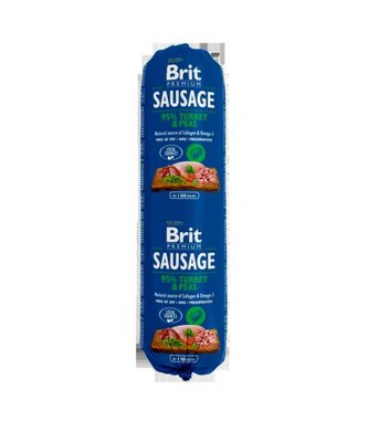 Brit Sausage Turecko &amp; Hrášok 800 g