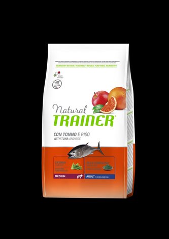 TRAINER Natural Medium Ad. Ryba a ryze 3kg