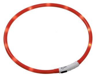 KARLIE svit.LED obojek pro psy 70 cm oranzovy