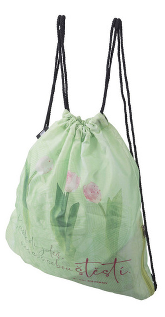 Batoh skládací s kapsou Kamkoli jdeš 34x41 cm