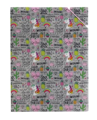 Desky A4 s gumičkou Jednorožec a spol.