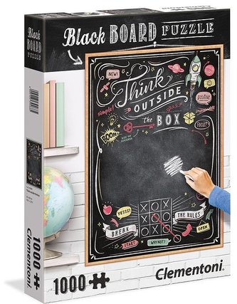 Clementoni Puzzle Black Board Thin Outside / 1000 dílků